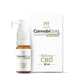 Olejek CBD CannabiGold Terpenes+ 500 mg - 12 ml