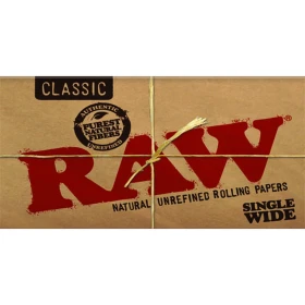 Bibułki RAW Classic Single Wide Double Window - 100 szt.