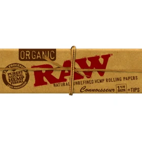 Bibułki + Tipy RAW Organic Connoisseur 1 - 1/4 - 32 szt.