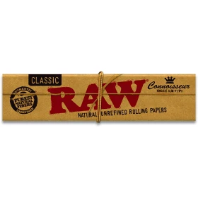 Bibułki + Tipy RAW Classic King Size Connoisseur - 32 szt.