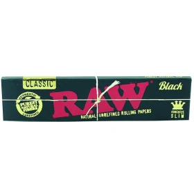 Bibułki RAW Black Classic King Size Slim - 32 szt.