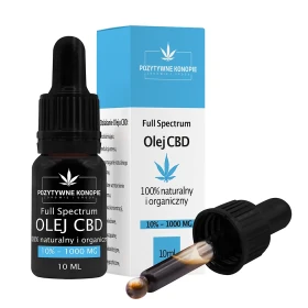 Olejek CBD 10% (1000 mg) - 10 ml - Pozytywne Konopie